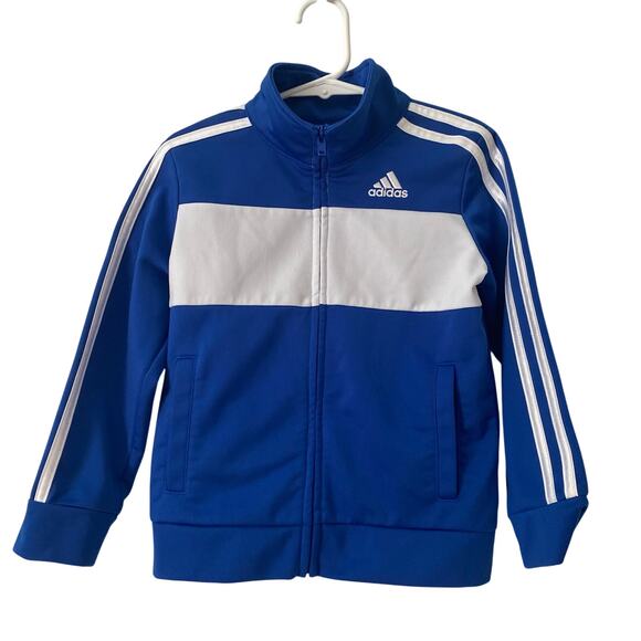 Adidas Little Boys Long Sleeve Zipper Track Jacket NWT 3T - Picture 1 of 9